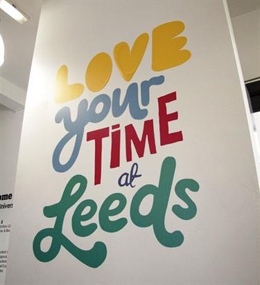 Leeds University wall graphics